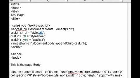 Adjusting CSS in iFrame : Internet & Mac Tutorials