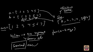 10. Union of Two Sorted Arrays with Distinct Elements | GFGs | POTD || 10.11.2024