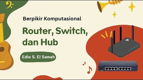 10. Berpikir Komputasional - Router, Switch, dan Hub - Informatika Kelas XI