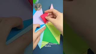 Details DIY Rainbow Paper Pinwheel Tutorial 🌈 | Easy & Fun! #creativeideas #diy #art News