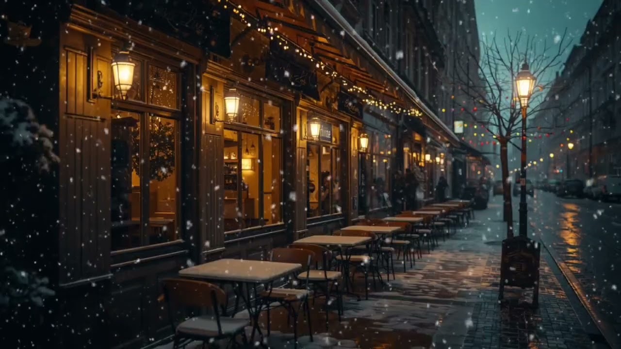 Christmas Jazz Night at a Cozy Café – Smooth Holiday Music for Peaceful Moments