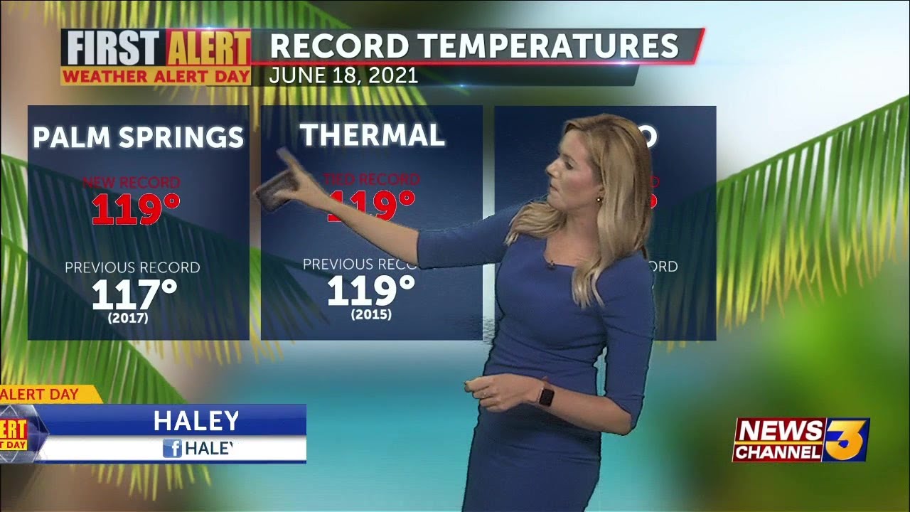 Tracking record heat once again in the Coachella Valley with Haley