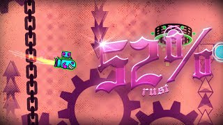 Geometry Dash RUST 52% (top 80 extreme demon) [second hardest] progress 1