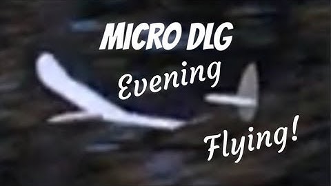 Scratchbuilt Micro Balsa DLG - Finally Flying It!