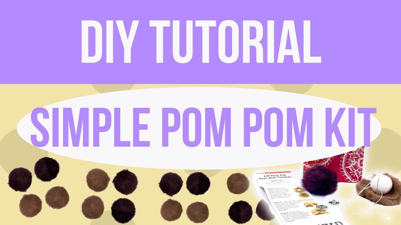 Faux Fur DIY Pom Pom Kit + 2 Free Patterns (Download) – Darn Good Yarn