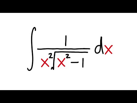 Integral Of 1 X 2 Sqrt X 2 1 Via Trig Sub Youtube
