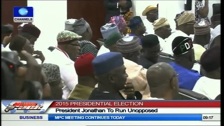 PDP Adopts President Jonathan As Sole Candidate