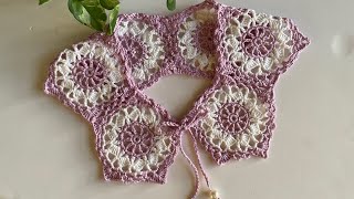 Crochet lace pentagon collar pattern | crochet collar pattern| kids collar pattern by Beyond Diary 1,996 views 1 year ago 23 minutes