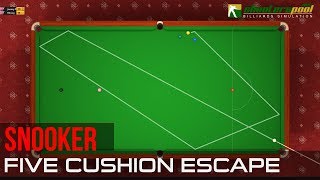 🔴 Five cushion Snooker escape - ShootersPool Billiards Simulation