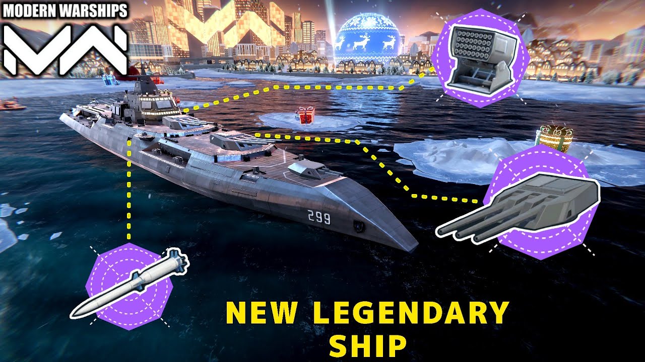 New Legendary Ship from TITAN HUNT / Modern Warships_gameplay