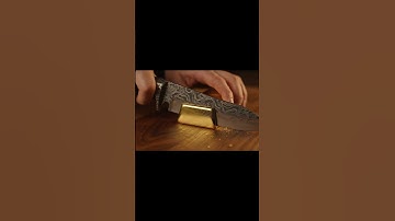 Gold Bar ASMR ✨ Satisfying Knife Cutting in 8K