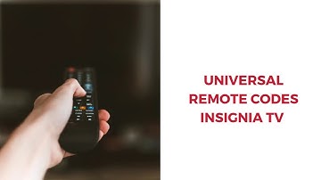 Insignia Remote Codes | Universal Remote Codes For Insignia TV