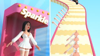 Doll Run 🎎👧🏻👭 Gameplay iOS - How Dolls Are Manufactured screenshot 3