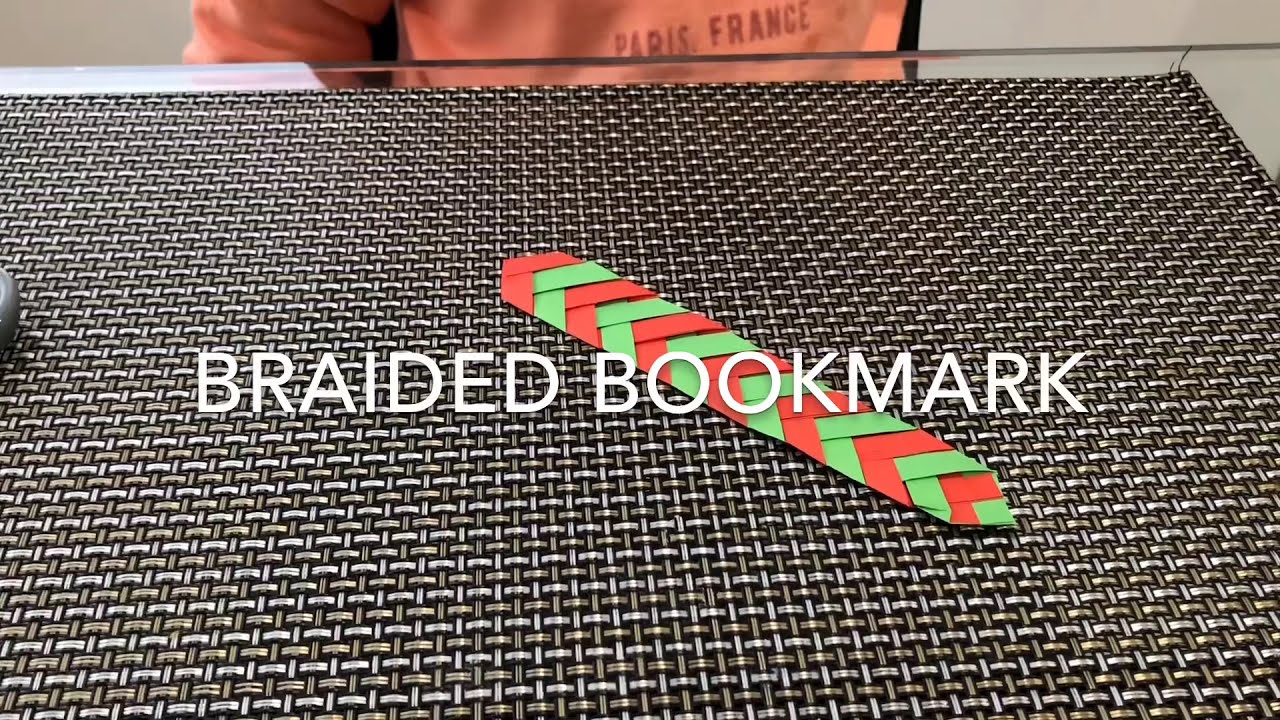 How to make braided bookmark YouTube