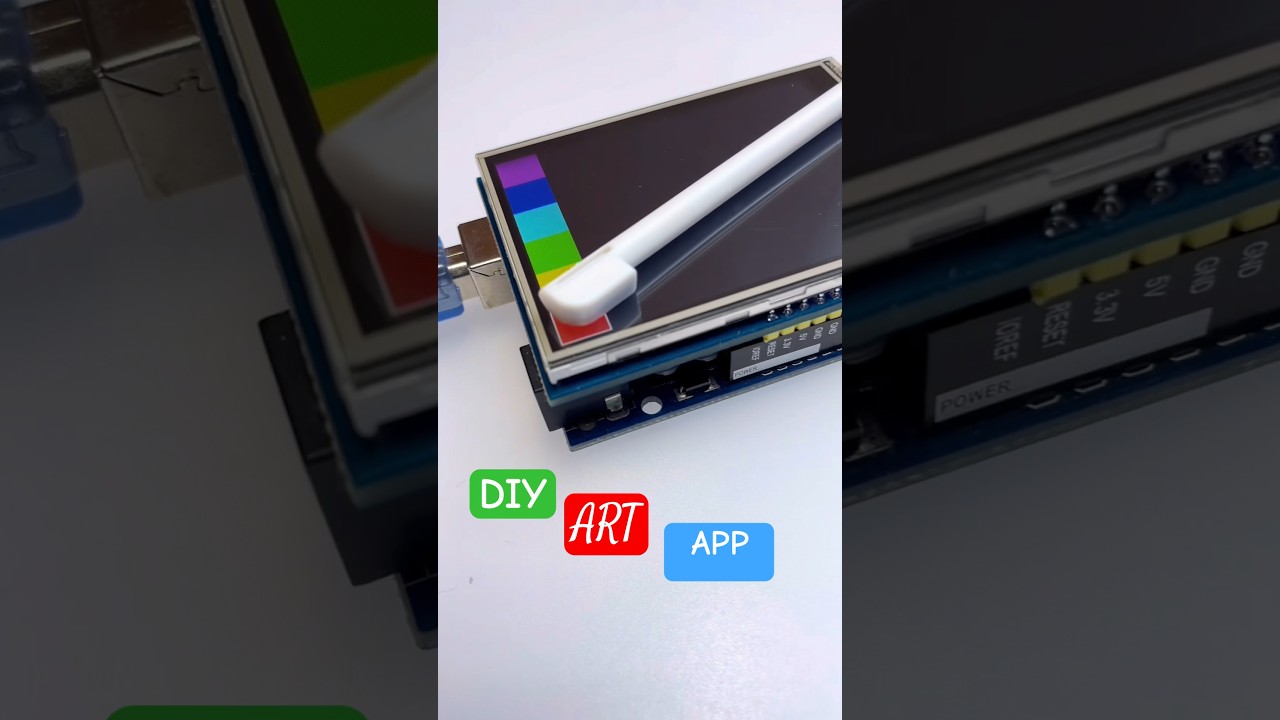 How to Build a Drawing Board with Arduino and Touchscreen #arduino #electrician #engineering #art