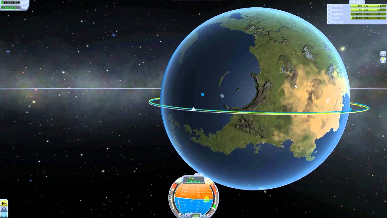 KSP 0.23: Realistic Space Shuttle, Stock parts no mods - YouTube