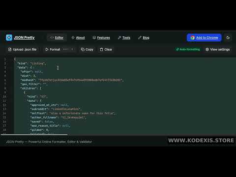 Reddit Scraper API | Search Reddit Users by Username API | Kodexis.store