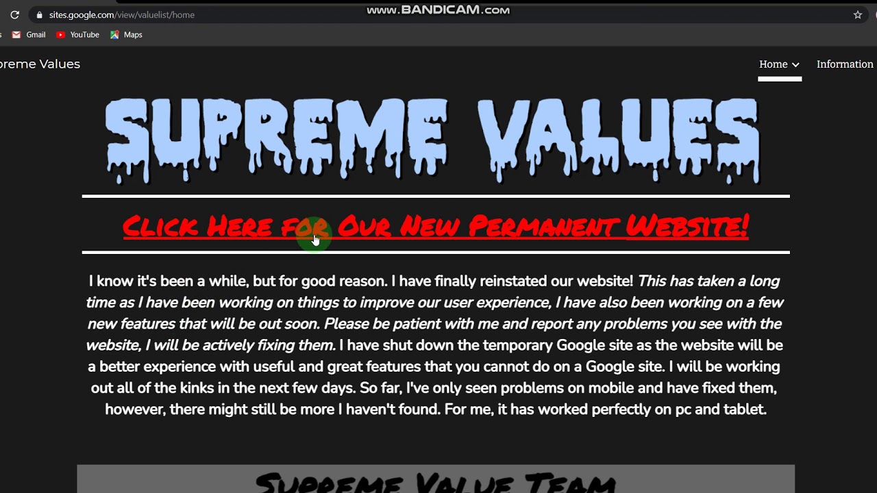 supreme values 💀