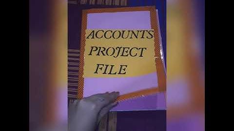 accounts project file