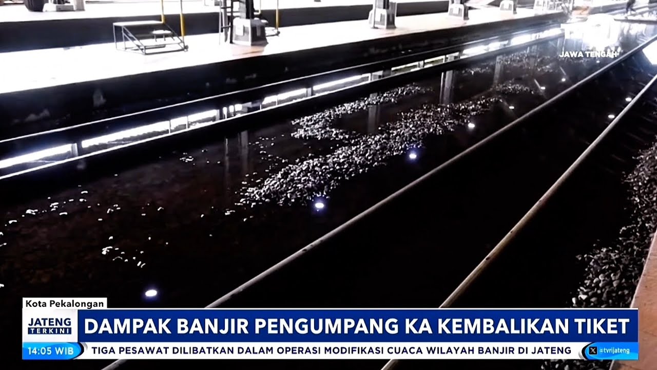 Dampak Banjir Penumpang Kereta Api Kembalikan Tiket