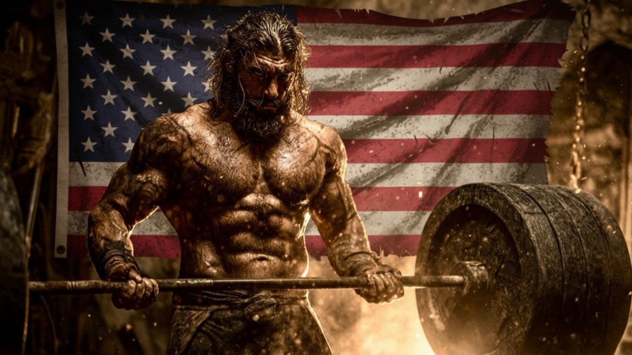 "AMERICAN GRIT NEVER DIES."🔥 Focus & Workout BGM