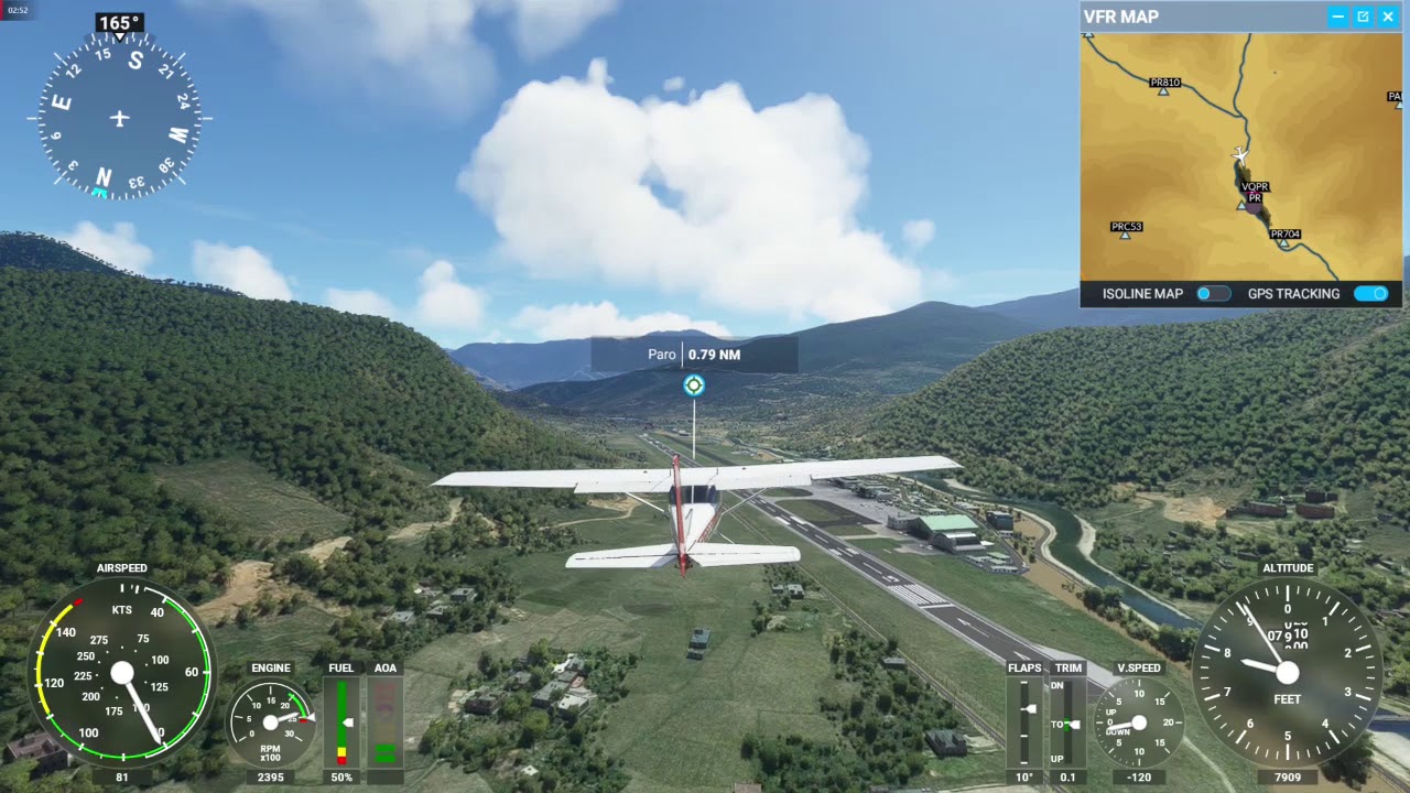 MSFS 2020 - Paro Airport Textron Cessna 152 - YouTube