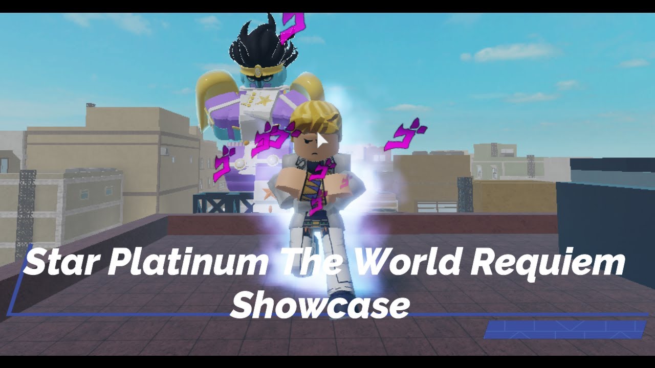 Roblox Your Bizarre Adventure Star Platinum The World Requiem Showcase Youtube - roblox star platinum script full showcase