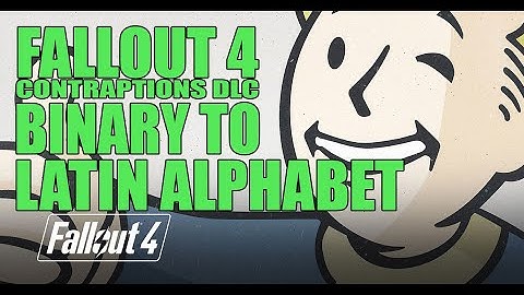 Fallout 4 using AND and XOR gates to convert binary input to 26 lightboxes for Alphabet