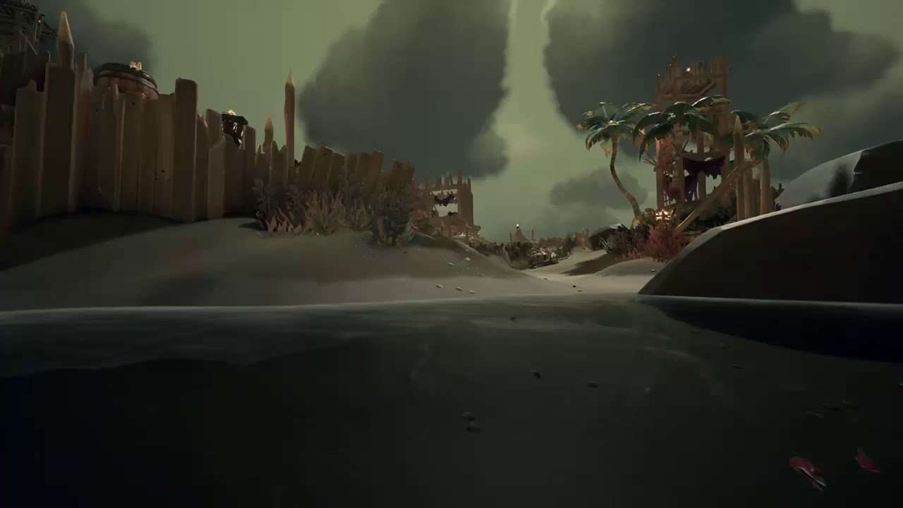 A Venomous Attack commendation Shark fin camp easter egg Sea of Thieves Legends of The Sea