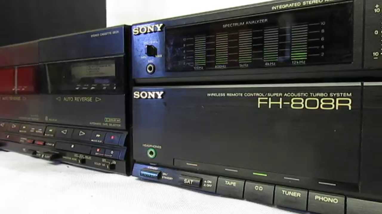 SONY fh 808r mini hi fi vintage YouTube