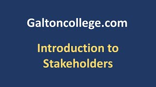 Introduction to Stakeholders