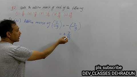8th Additive inverse Ex. 1.1 Q. No. 2 (iv)
