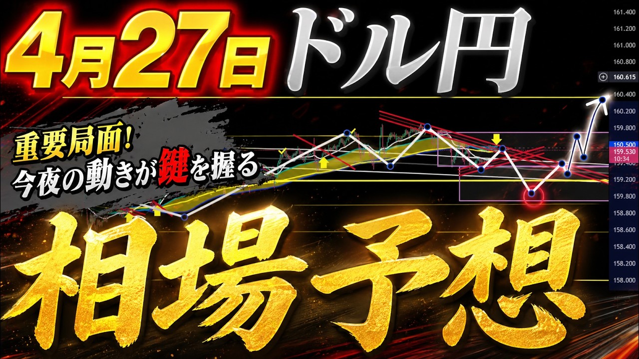 【Fintokei】20260427ドル円の相場予想【FXリアルトレード】