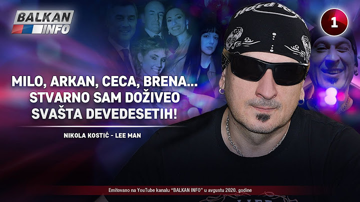 INTERVJU: Nikola Kostić Leeman - Milo, Arkan, Ceca, Brena... svašta sam doživeo 90-ih! (21.8.2020)