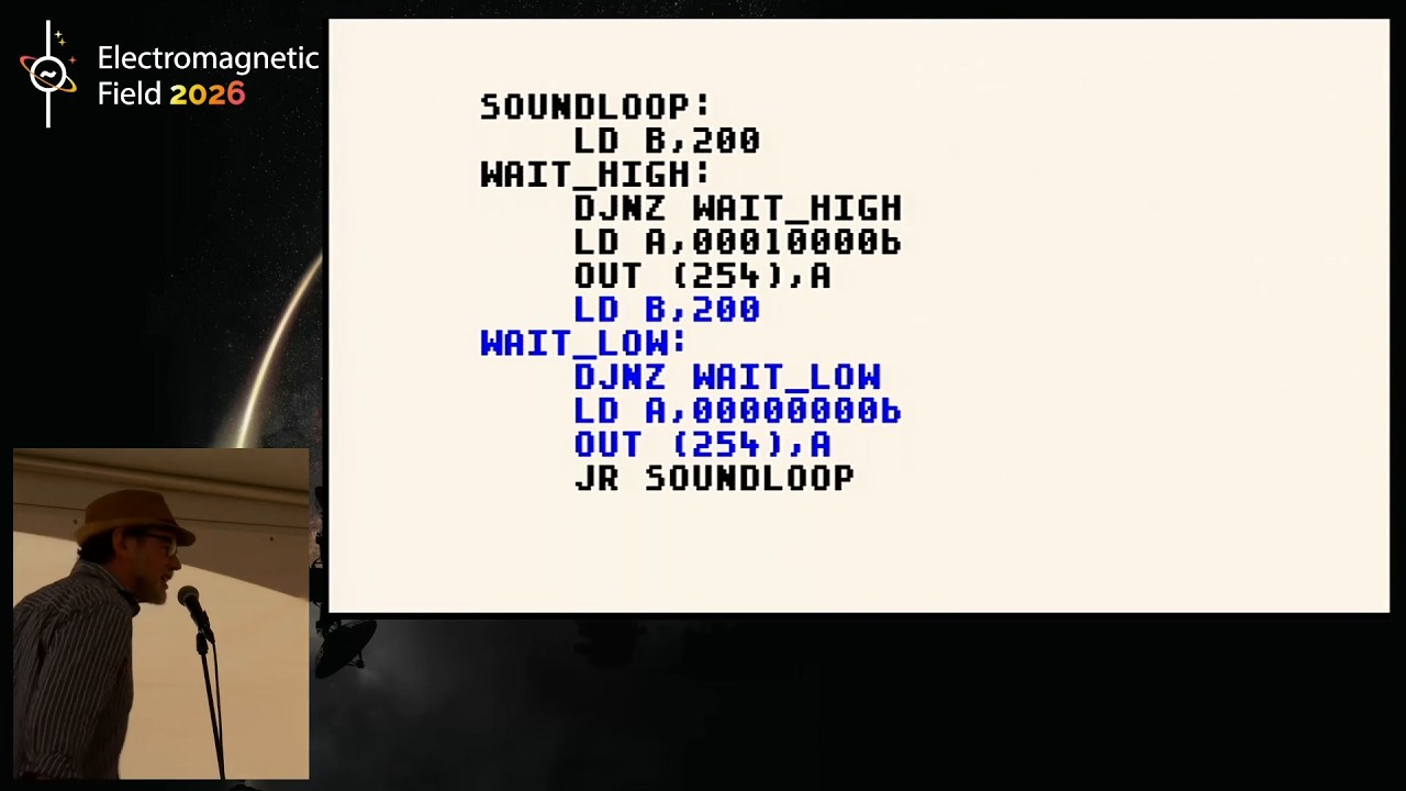Thumbnail for The Machine That Says No: 1-Bit Music on the ZX Spectrum - EMF 2026