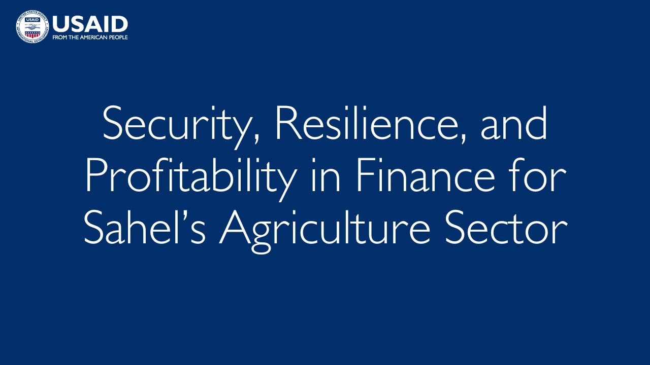 Security Resilience and Profitability in Finance for Sahel's Agriculture Sector
