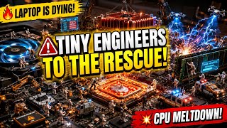 Tiny Engineers Saved an Overheating Laptop! 💻🔥 | Epic CPU Rescue Mission @MarsStudiosAi 