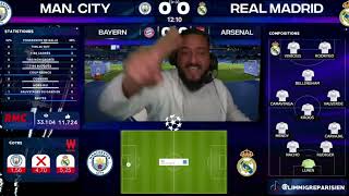 Réactions de l'Immigré Parisien aux buts du match Man City-Real Madrid ( match retour )