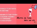 Foodrelated idiom mettre de leau dans son vin