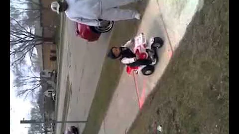Josiah riding his bike. :)