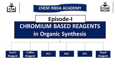 Episode-1 ||CHROMIUM BASED REAGENTS|| in Organic Synthesis|| by Chem India Academy||#Reagents #CIA
