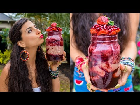 dark-cherry-pomegranate-ice-cream-smoothie-jar!-raw-vegan-recipe!