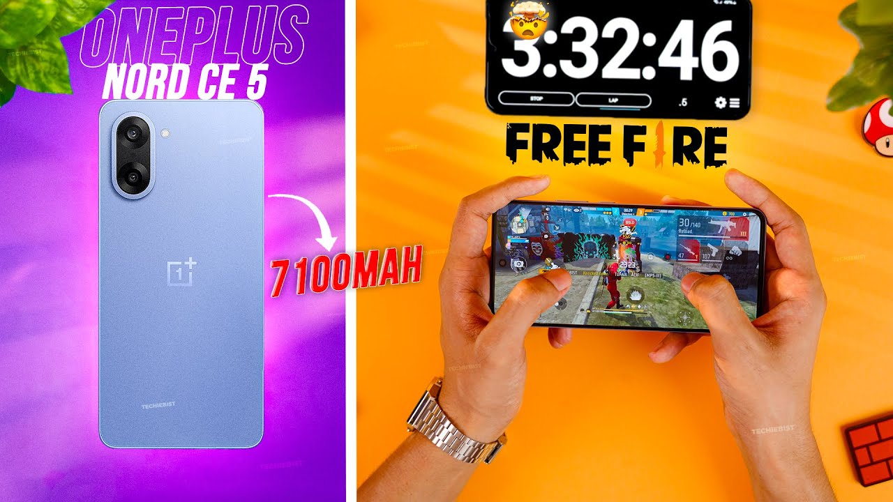 OnePlus Nord CE 5 Freefire Gaming Test 🔥  |  😳 FPS, Heating & Battery Test!