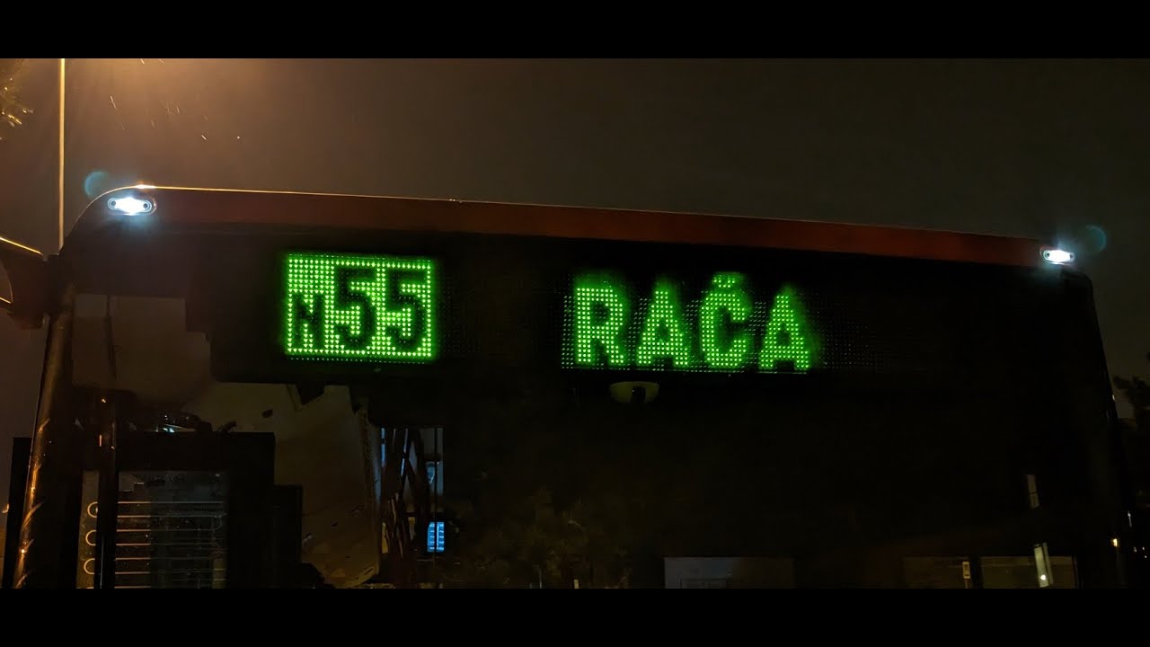 Linka N55: Hlavná stanica - Na pántoch a späť 12/22