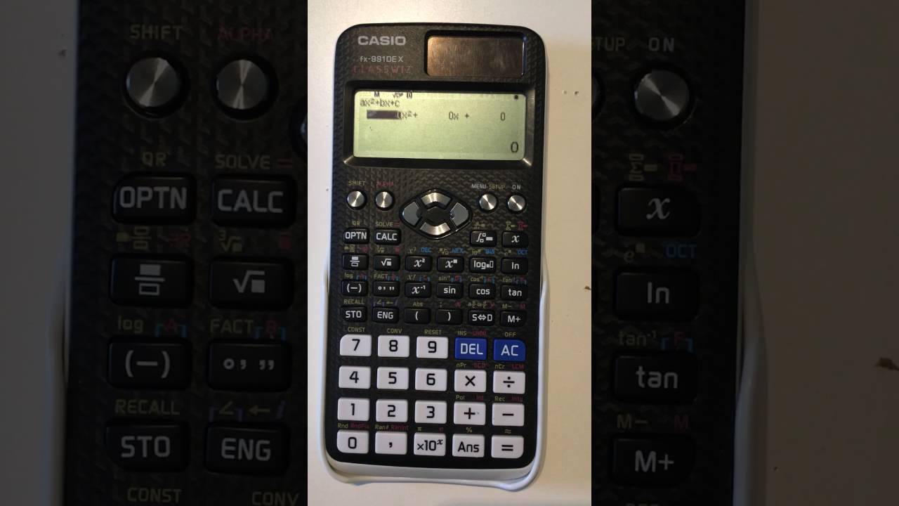 pq Formel mit Taschenrechner casio fx 991 DE x - YouTube