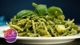 Trofie al PESTO GENOVESE con Fagiolini e Patate - Pesto alla Genovese al Mortaio