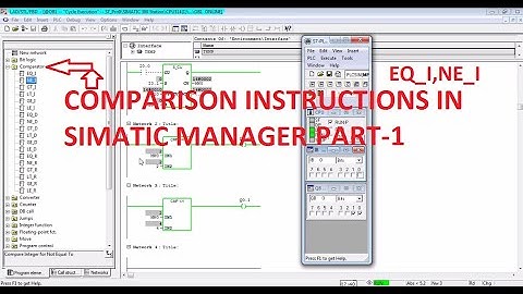 COMPARISON INSTRUCTIONS IN SIMATIC MANAGER 5.6 PART-1
