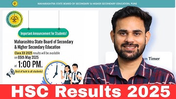 HSC Result 2025 Maharashtra Board | 12th Result Date & Time Confirmed
