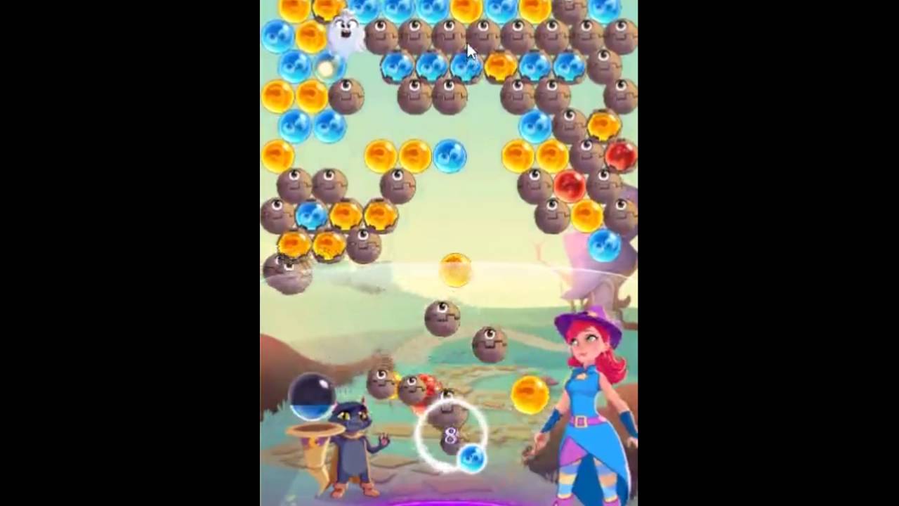 Bubble Witch Saga 3 Level 100 - NO BOOSTERS 🐈 