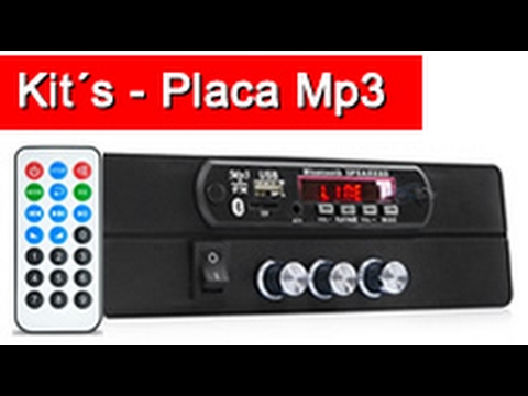 Decodificador Placa Mp3 Player Bluetooth FM p  Micro System Receiver Caixa Som e Automotivo